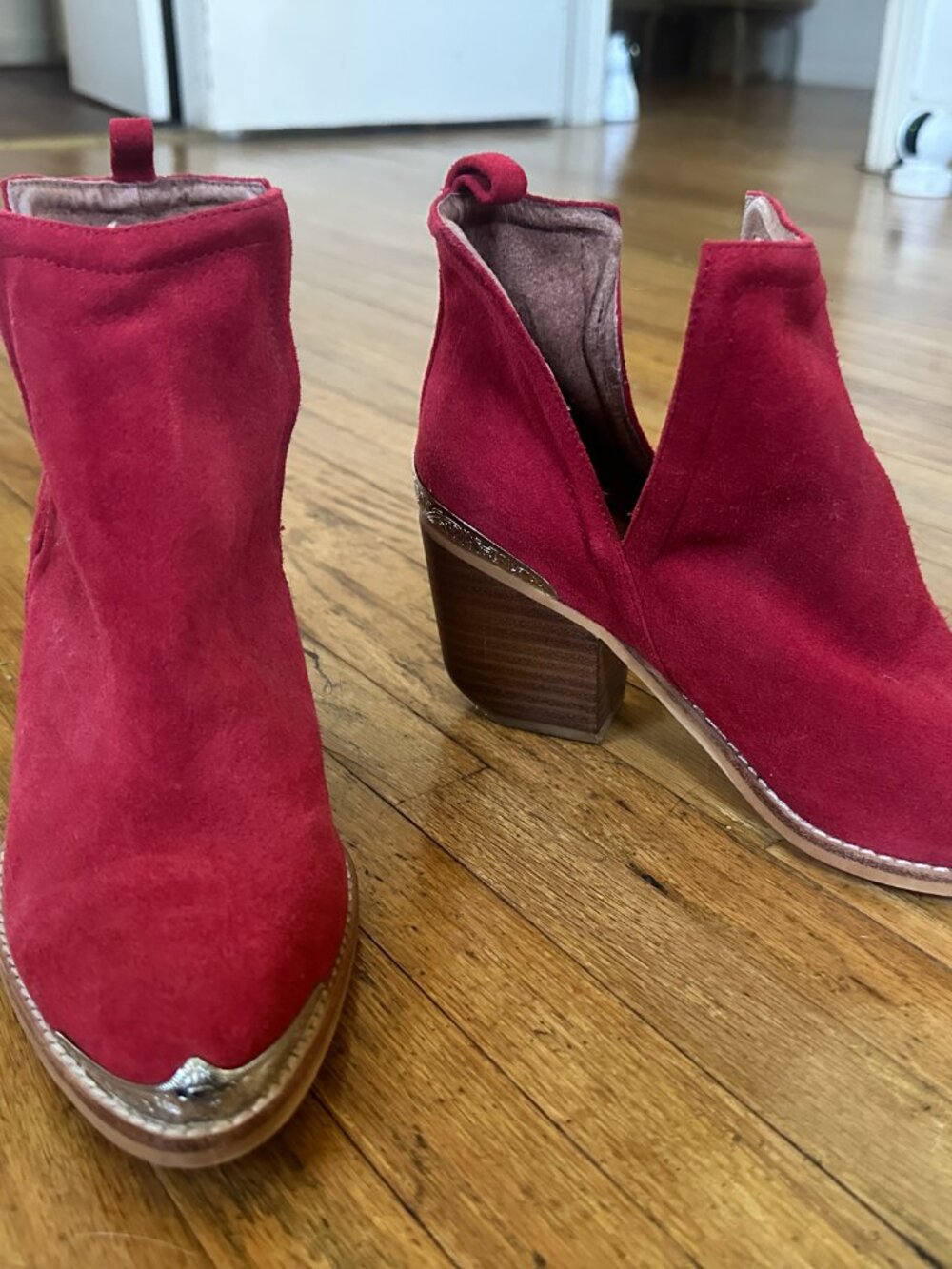 Jeffrey Campbell  Red Cowboy Boots size 9